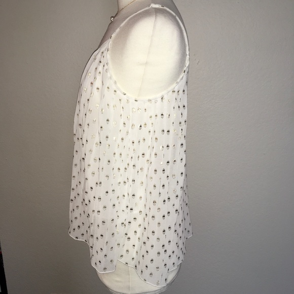 Costa Blanca White w/ Gold Dot Tank Top Medium - Picture 2 of 8